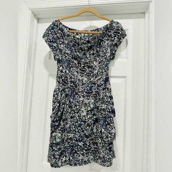 BCBGeneration Cow Neck Floral Dress - Picture 3 of 6